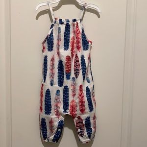 Girls Size 80 lightweight Romper